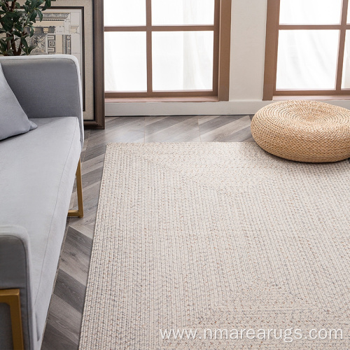 Polypropylene braided indoor outdoor carpet rug